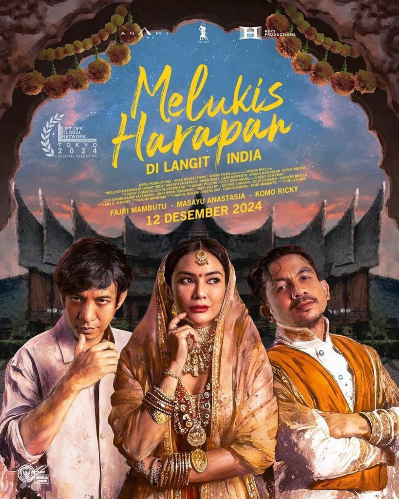 poster film melukis harapan di langit india