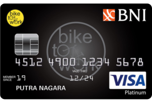 BNI Bike To Work Card Platinum VISA