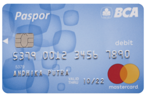 BCA Tahapan Paspor BCA MasterCard Blue