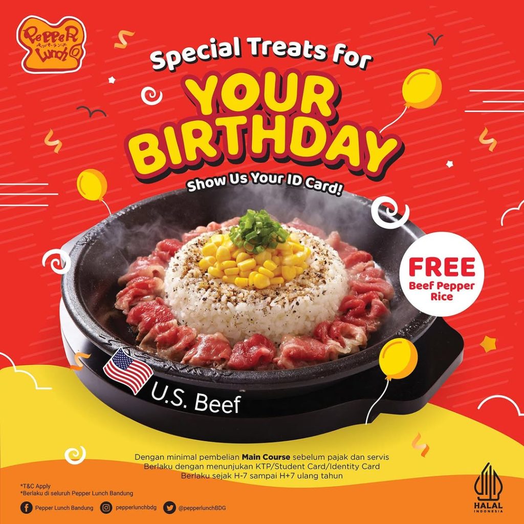 pepper lunch birthday promo