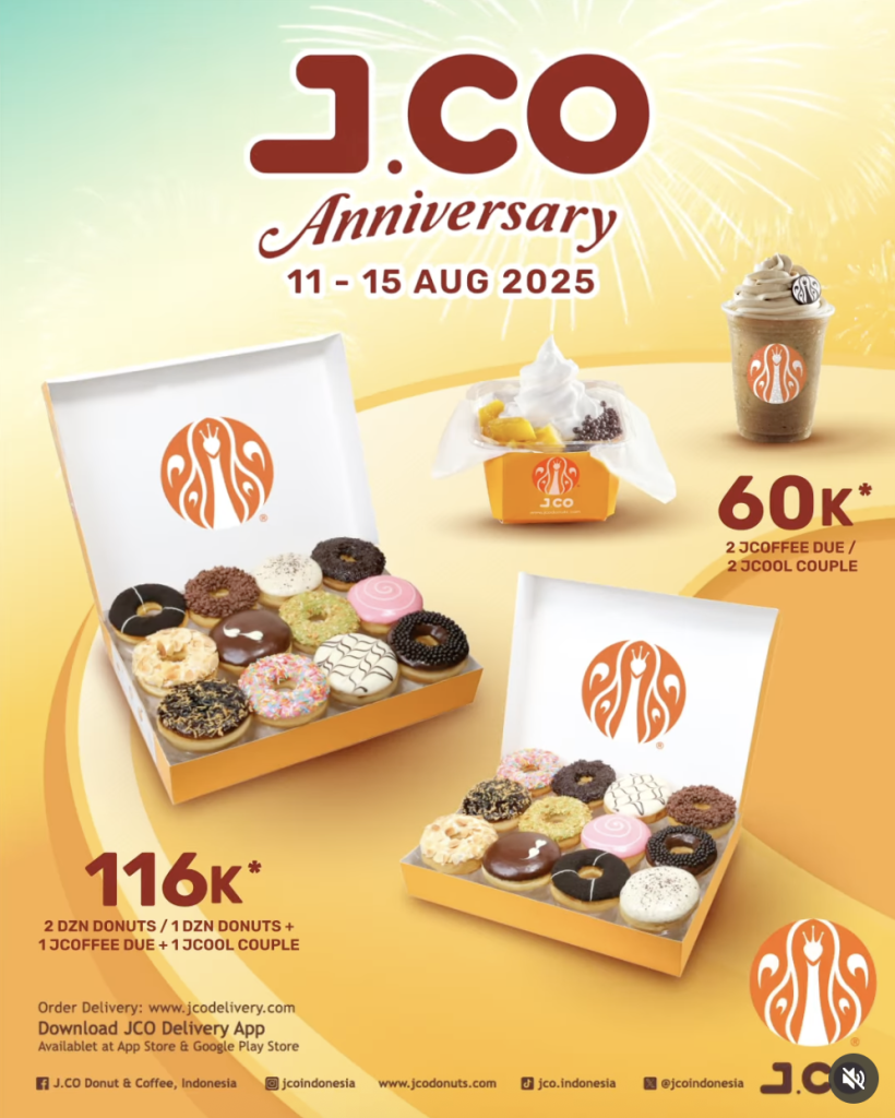 promo ulang tahun JCo tuwaga