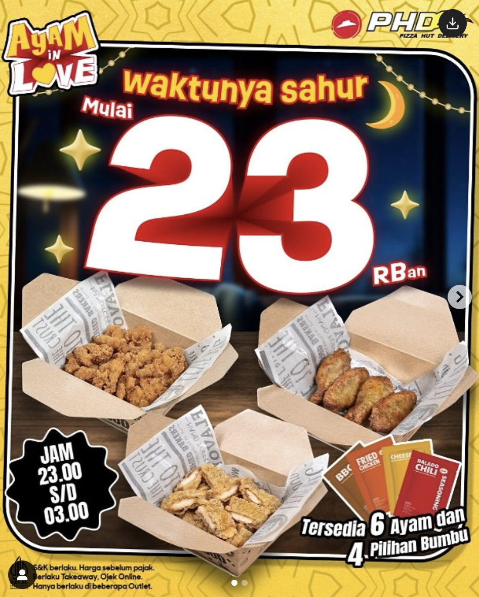 Promo Pizza Hut Sahur