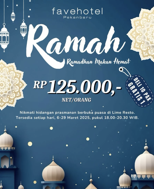 Promo bukber Fave Hotel Pekanbaru