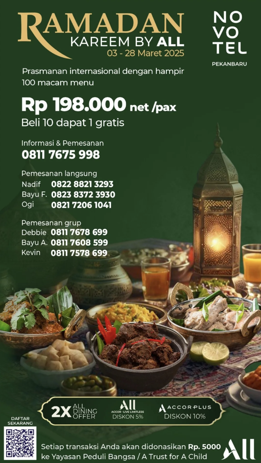 Promo bukber Novotel Pekanbaru