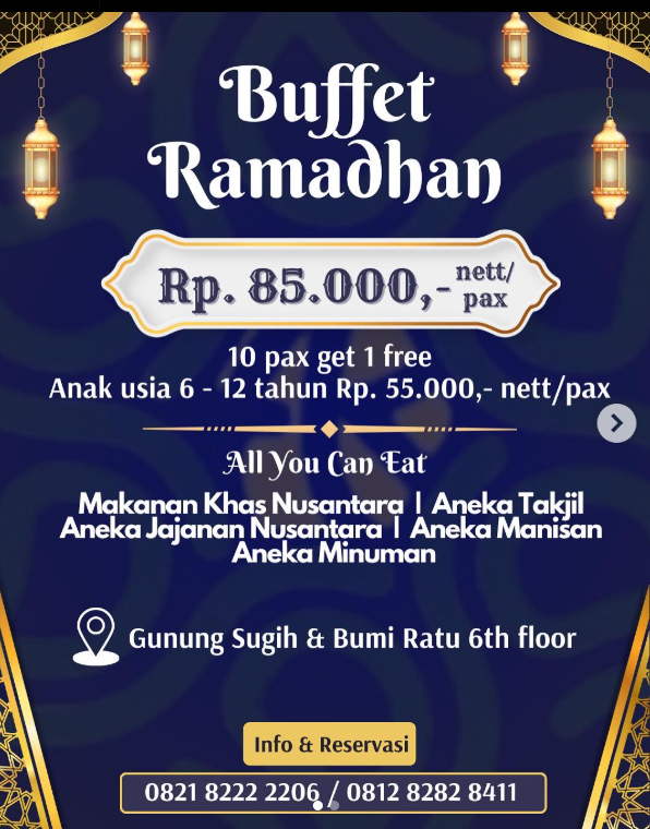 Promo bukber Grand Kutilang Syah