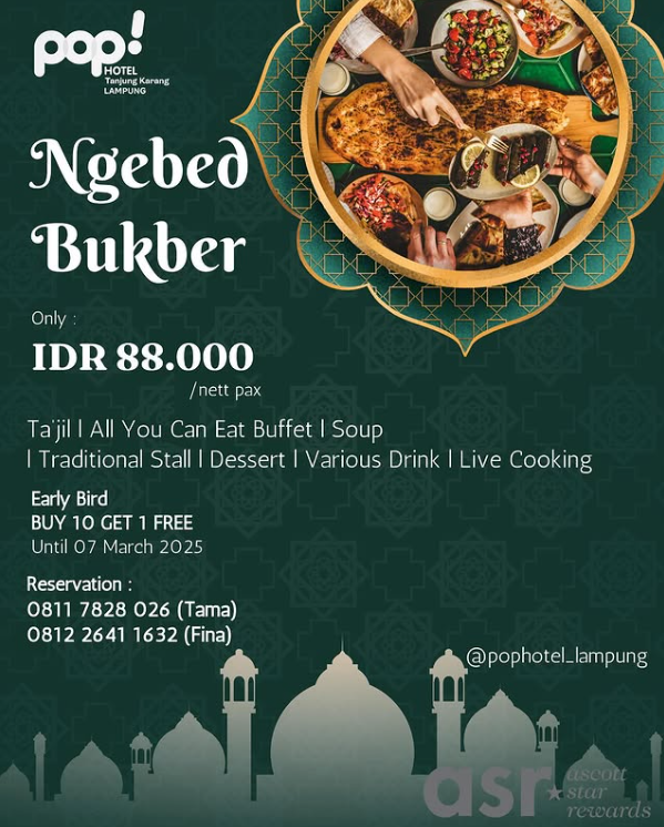 Promo bukber Pop Hotel Lampung