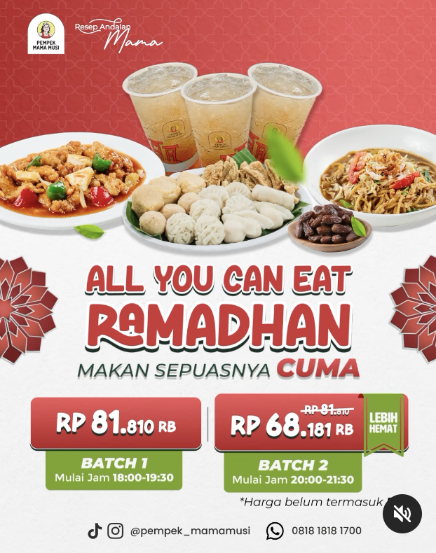 Promo bukber Pempek Mama Musi