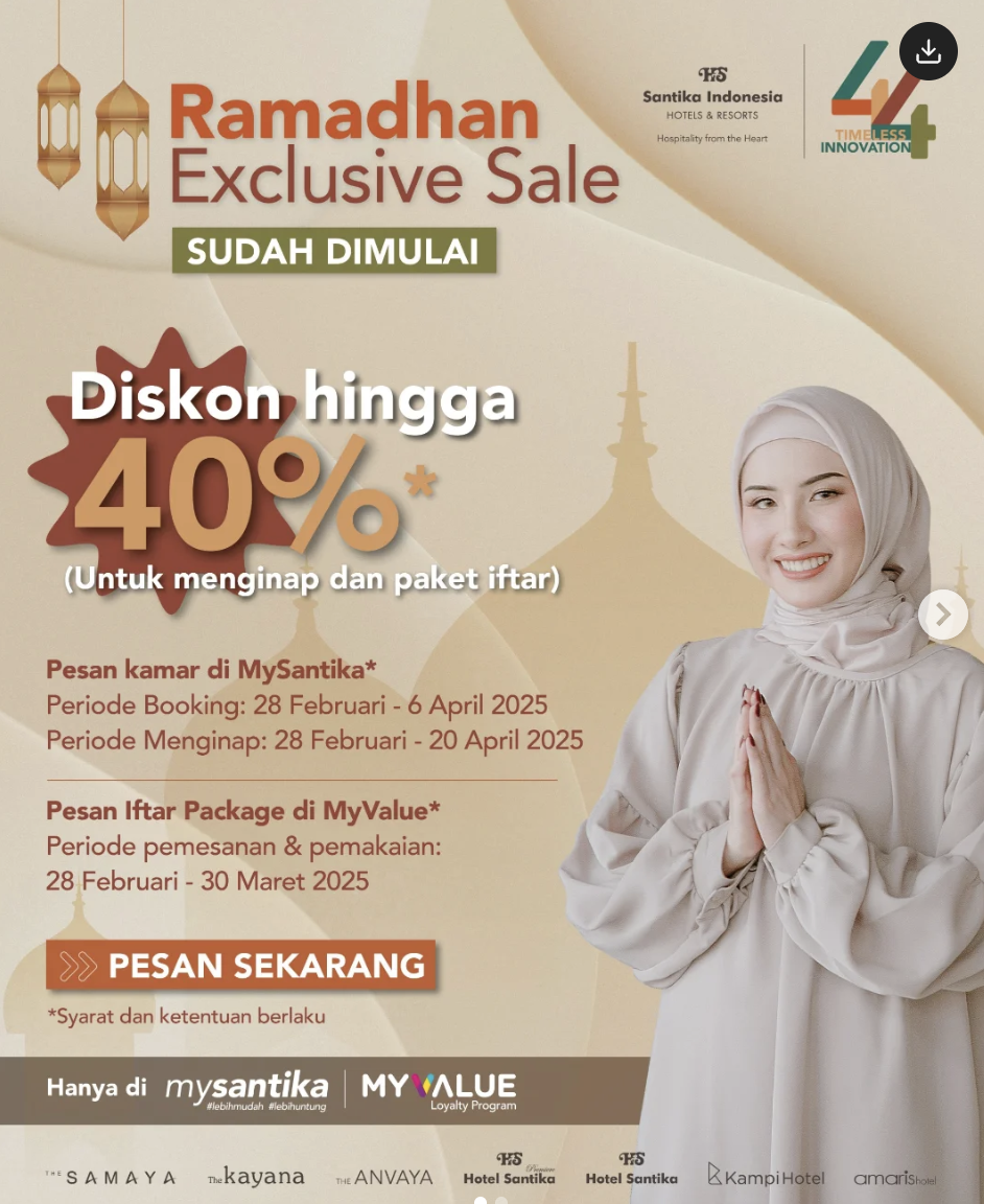 Promo Hotel Santika Radial Palembang