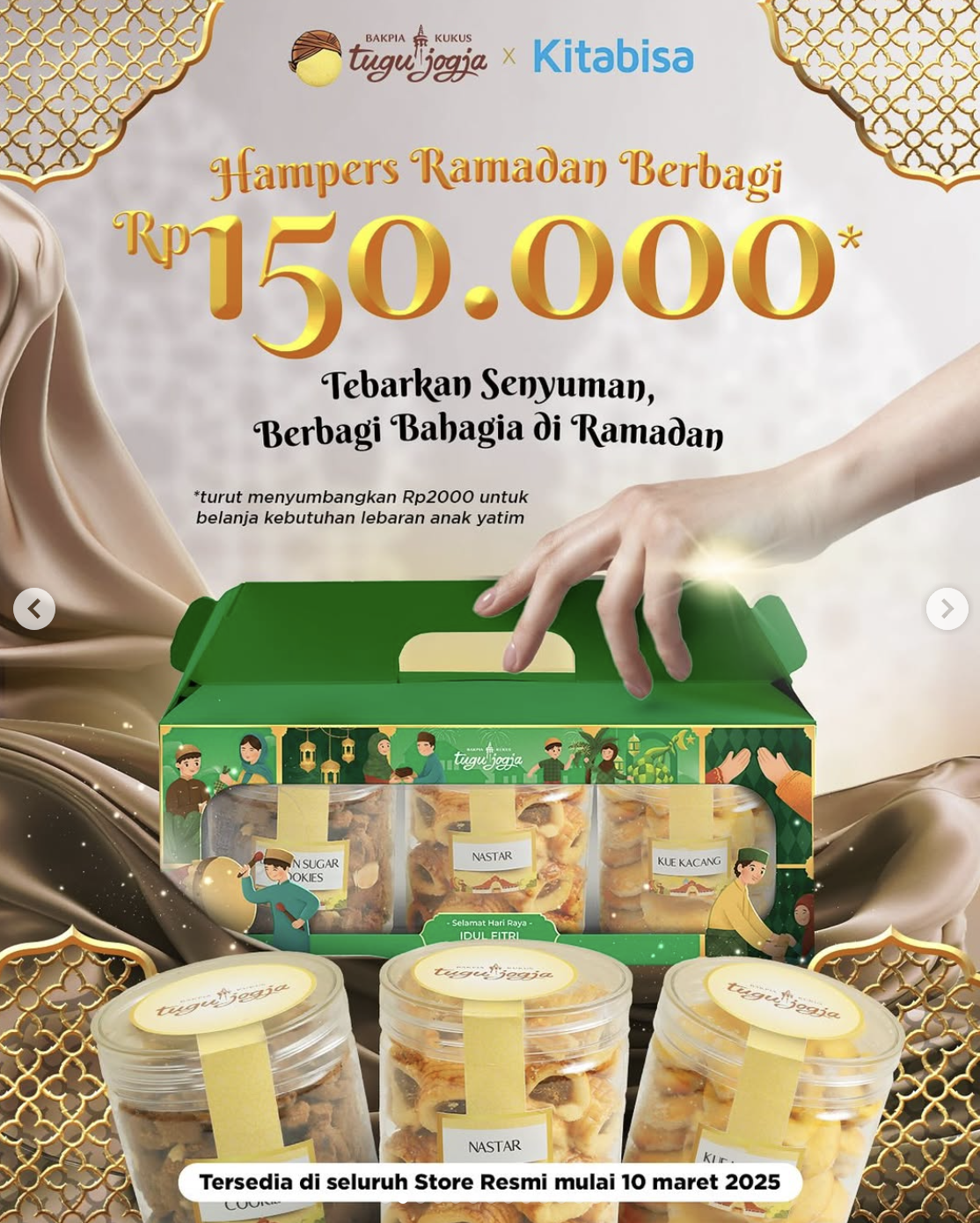 Bakpia Kukus Tugu Jogja hampers lebaran