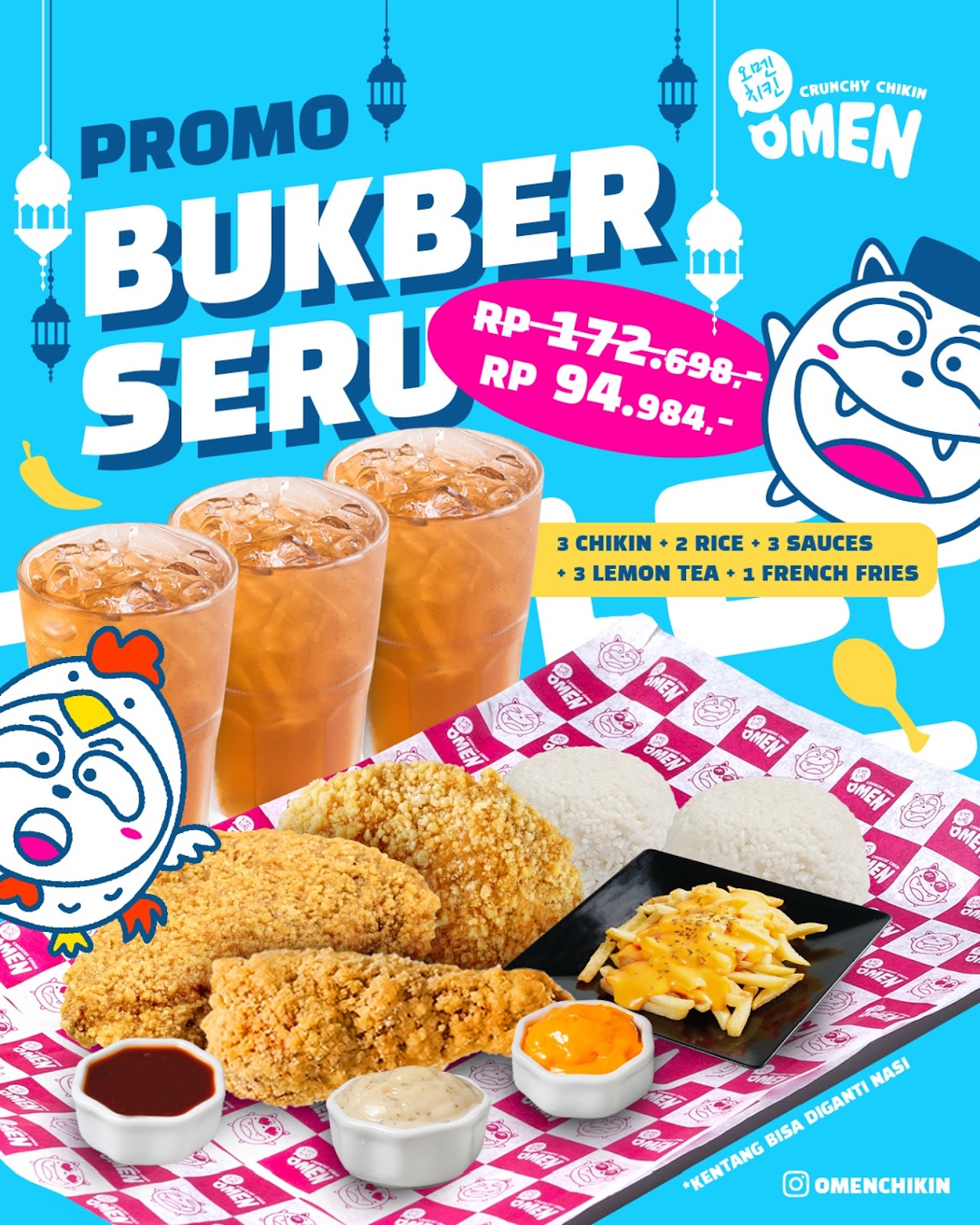 Promo bukber Omen Crunchy Chikin