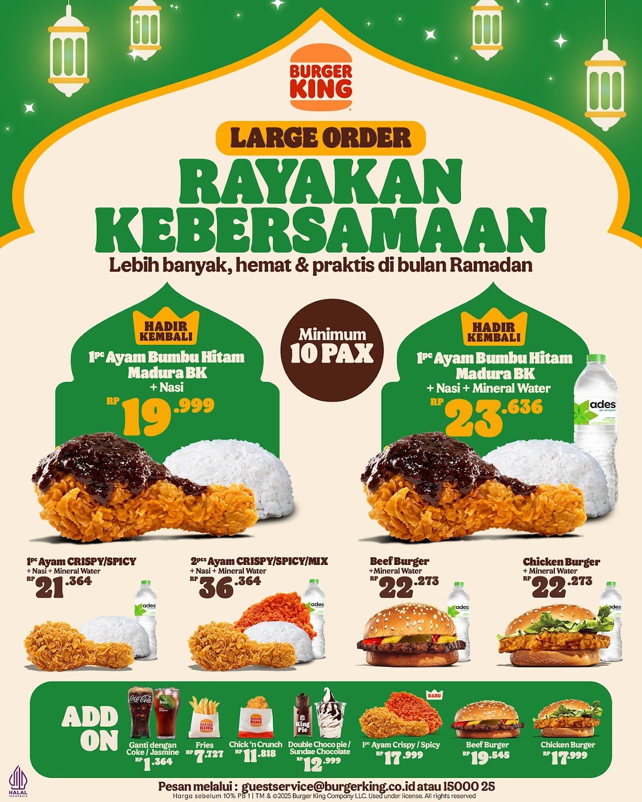 Promo Burger Large Order