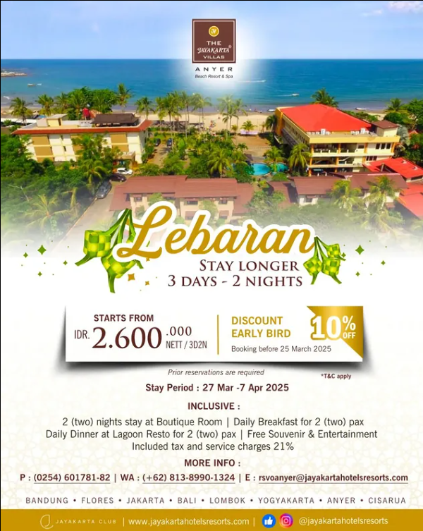 Jayakarta Anyer promo Lebaran