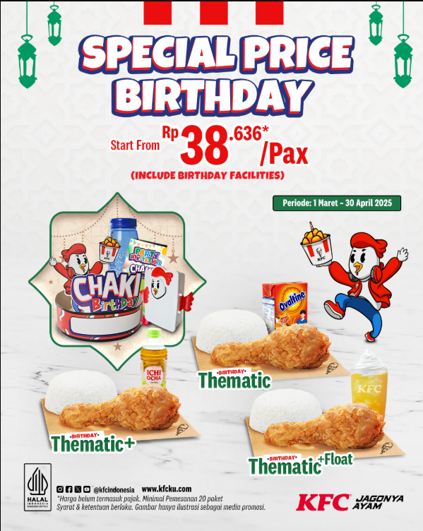 Promo KFC Special Price Birthday 