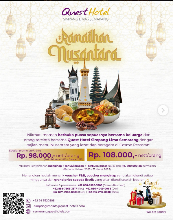 Promo bukber Quest Hotel Simpang Lima