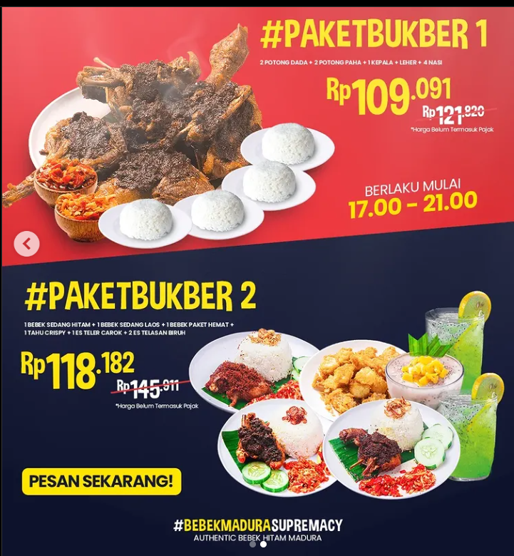 Promo bukber Semarang Bebek Carok