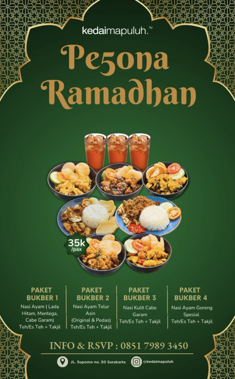 Promo bukber Kedai Mapuluh