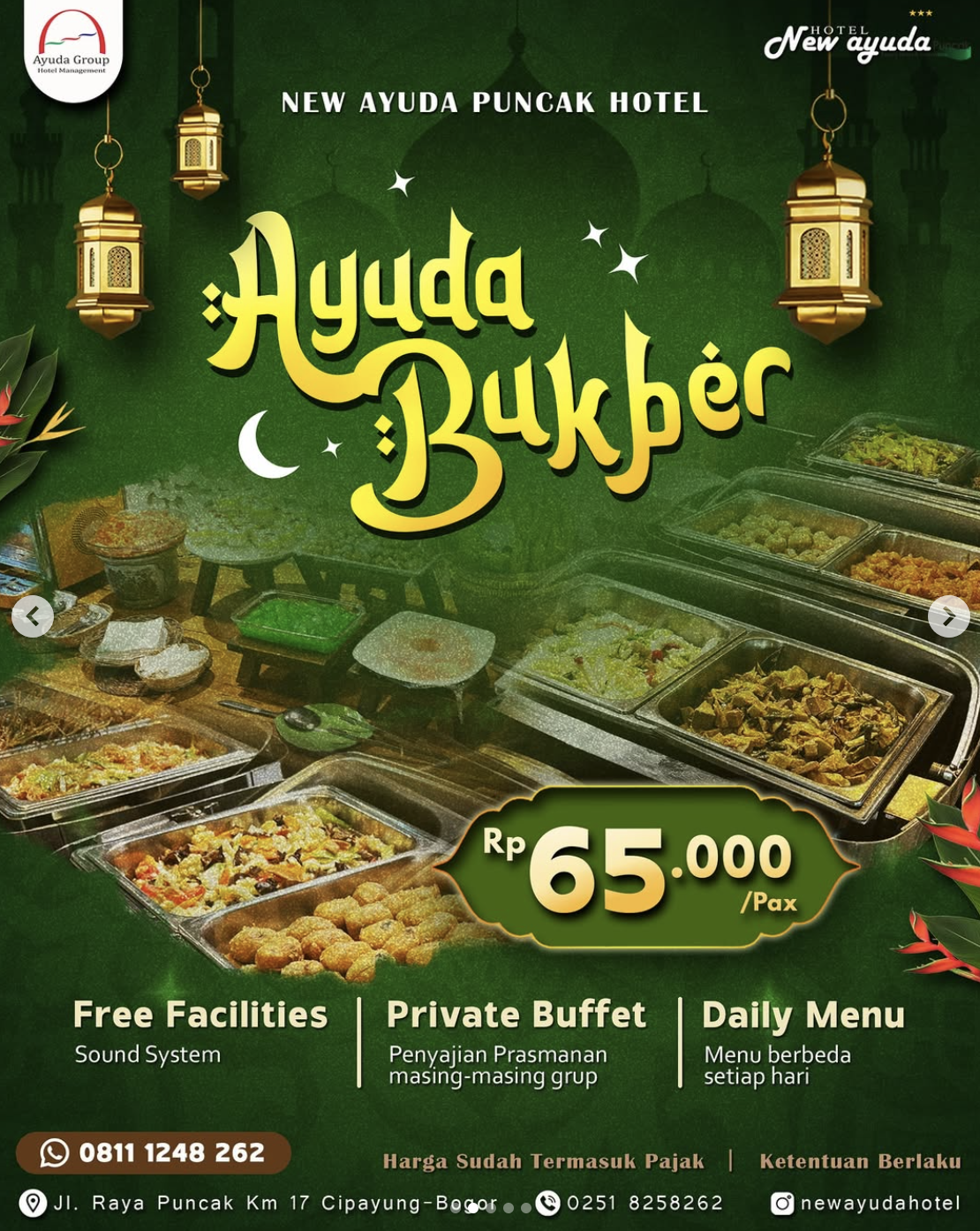 Promo bukber Bogor New Ayuda Puncak Hotel