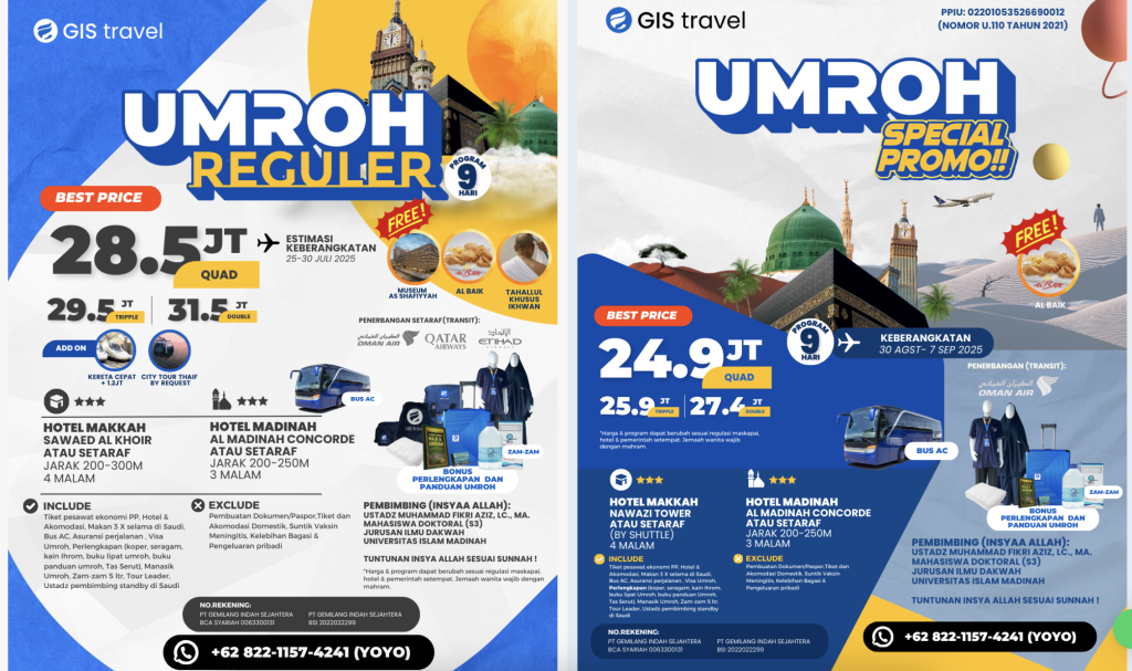 GIS Travel umroh murah tuwaga
