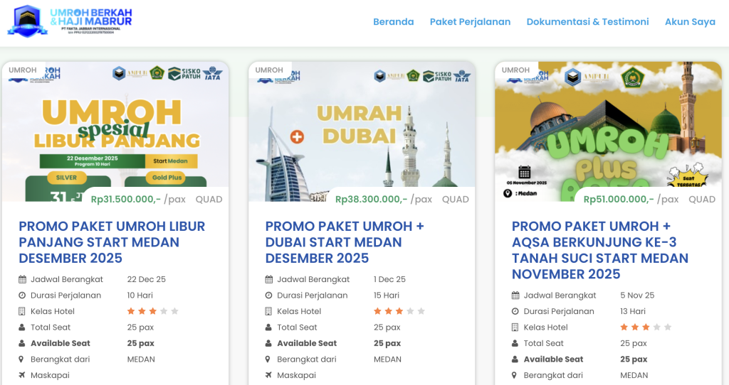 pusat umroh paket umroh medan tuwaga