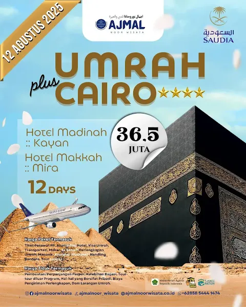 saudia tur umroh plus mesir tuwaga