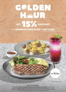 Pancious Golden Hour Get 15% Discount with Minimum Purchase of IDR 75 Ribu - Tuwaga