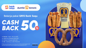 Auntie Anne’s Cashback 50% dengan Bank Saqu di Auntie Anne’s - Tuwaga