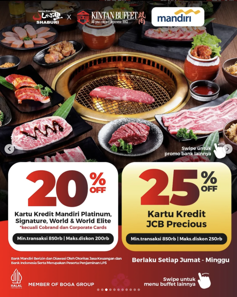 Hemat s.d. 25% di Kintan Buffet dengan Mandiri - Tuwaga