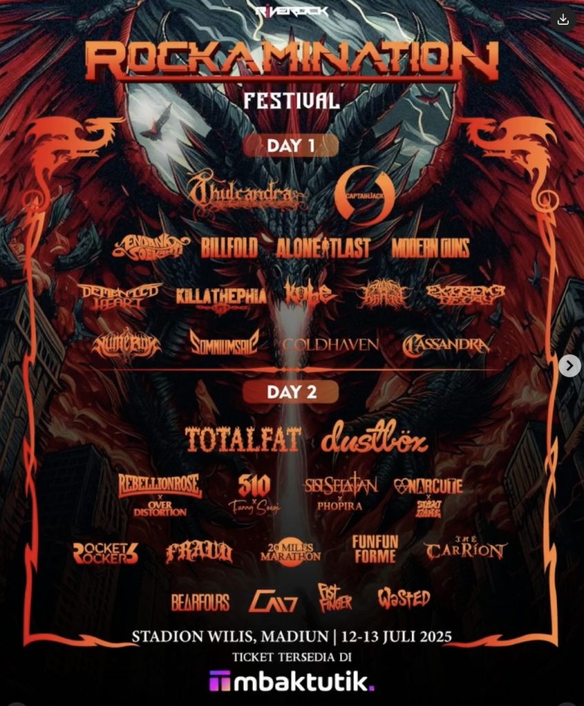konser juli 2025 rockamination