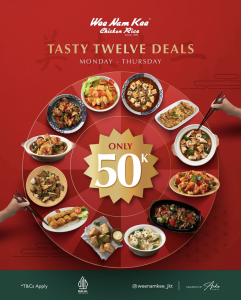 Wee Nam Kee 12 Dishes Only for Rp50 Ribu - Tuwaga