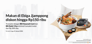 Makan di Ebiga Jjampong diskon hingga 150 Ribu dengan BSI - Tuwaga