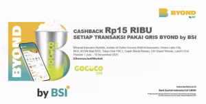Cashback 15 Ribu di Gococo Setiap Transaksi Pakai QRIS Byond by BSI - Tuwaga