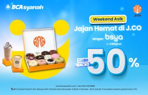 Jco Cashback 50% dengan BCA Syariah - Tuwaga