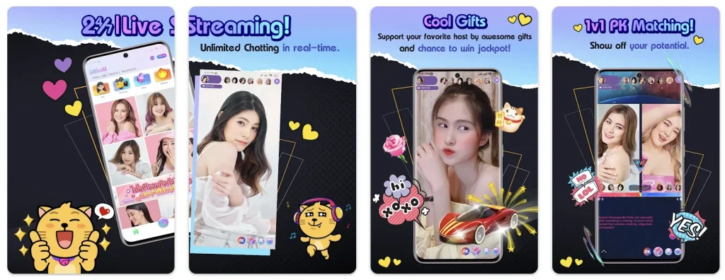 aplikasi VCS gratis tanpa koin m live u