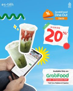 Es Teh Indonesia Diskon 20% dengan Grab Dine Out - Tuwaga