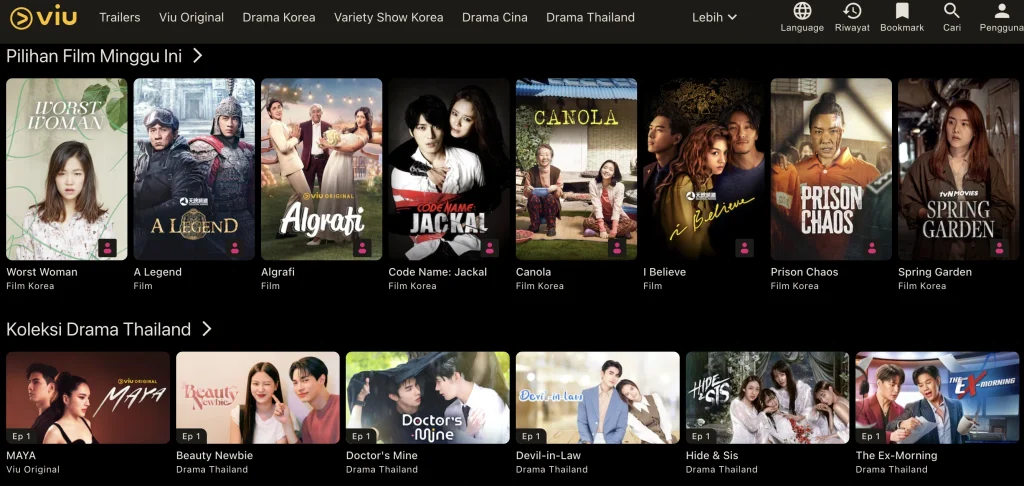 viu situs nonton drama china gratis legal