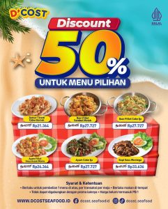 Diskon 50% di D’Cost dengan Berbagai Metode Pembayaran - Tuwaga