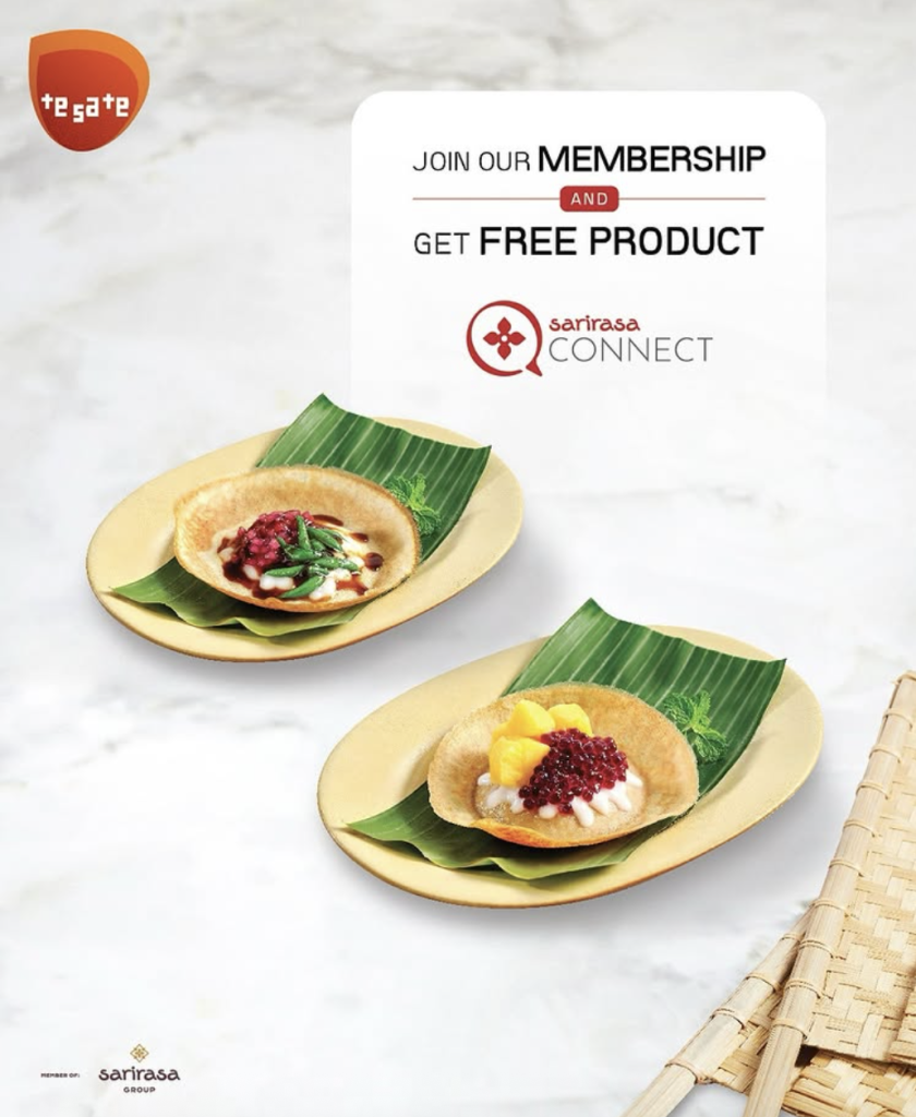 Free Treat di TeSaTe dengan Join Member Sarirasa Connect - Tuwaga