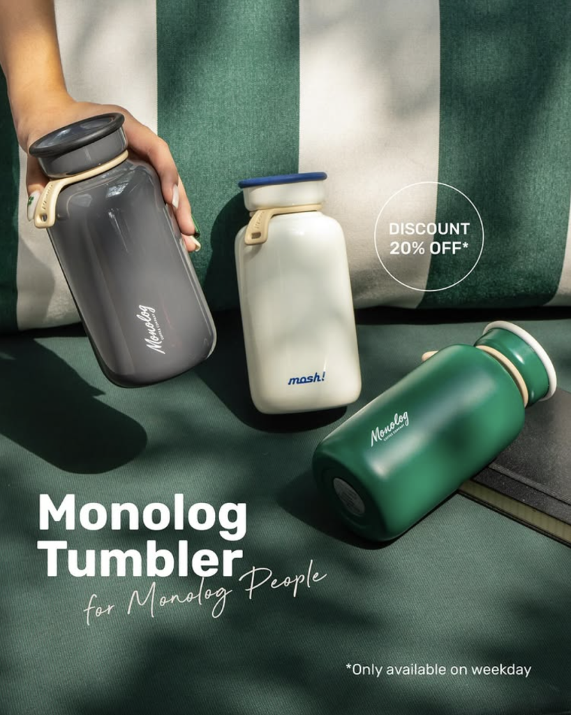 Diskon 20% di Monolog dengan Tumbler Monolog - Tuwaga