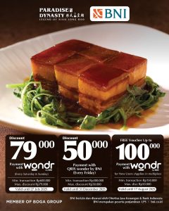 Diskon hingga Rp50 Ribu di Paradise Dynasty dengan Wondr by BNI - Tuwaga