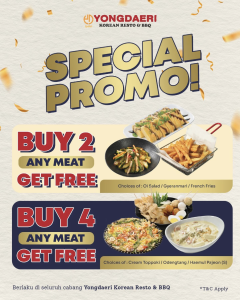 Gratis Menu Tambahan di Yongdaeri Korean BBQ dengan Berbagai Metode Pembayaran - Tuwaga