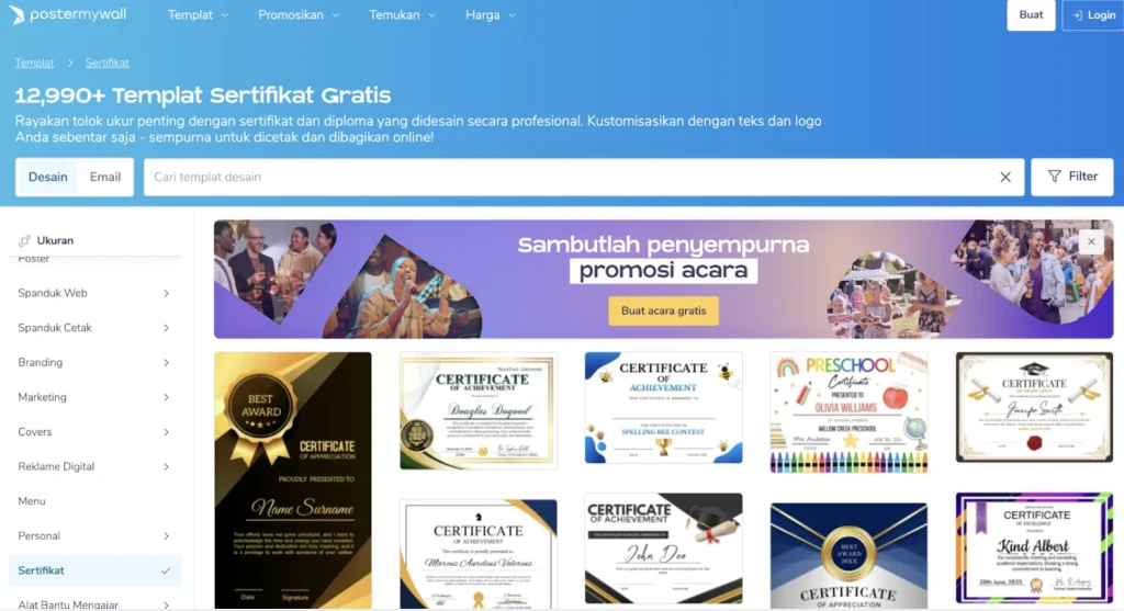 link sertifikat webinar gratis
