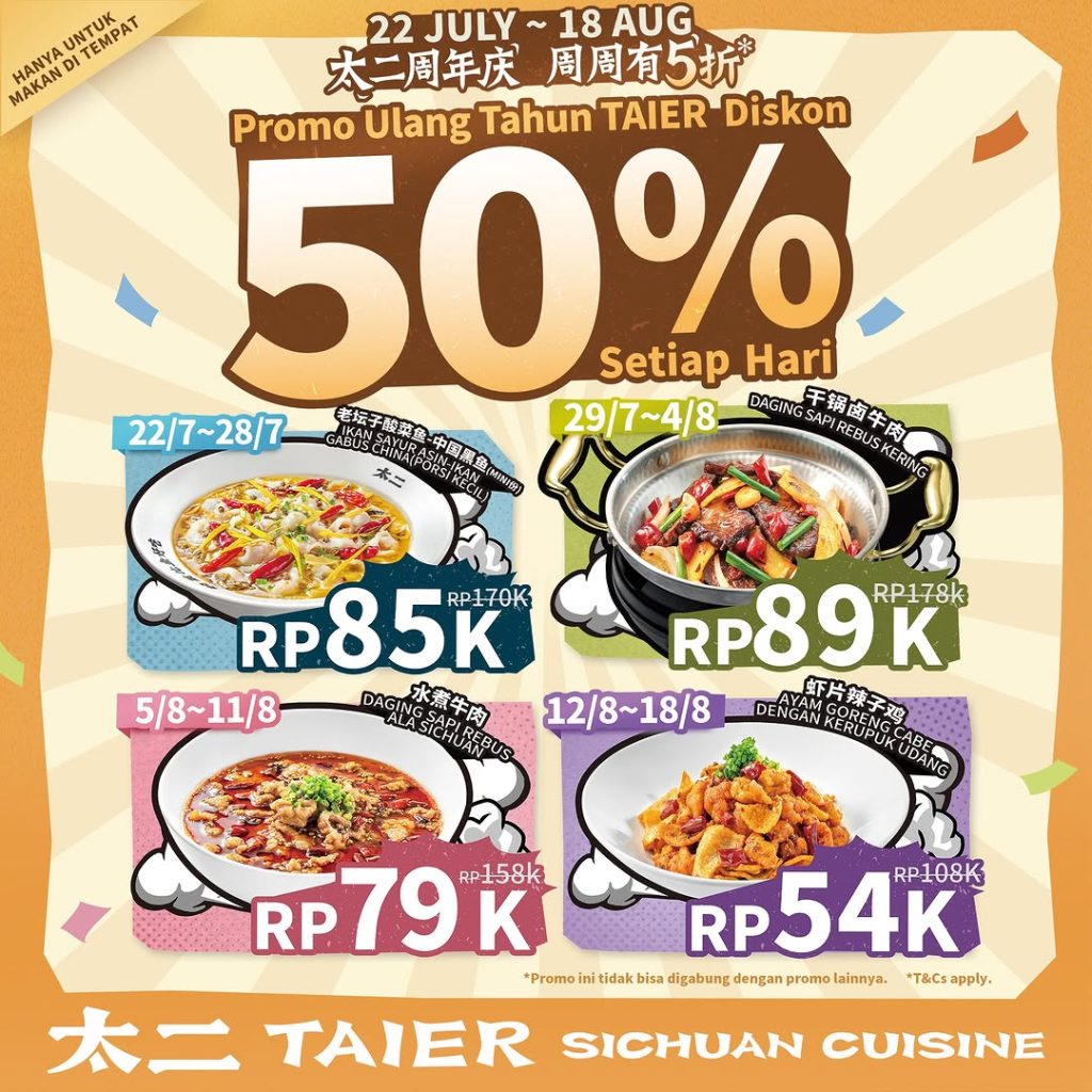 Diskon 50% di Taier Suanchai & Fish dengan Berbagai Metode Pembayaran - Tuwaga