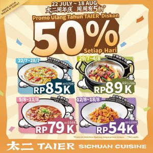 Diskon 50% di Taier Suanchai & Fish dengan Berbagai Metode Pembayaran - Tuwaga