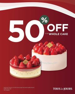 Tous Les Jours Diskon 50% Untuk Whole Cake dan Buy 1 Get 1 Pan Bread dengan Berbagai Metode Pembayaran - Tuwaga
