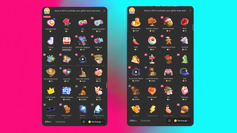 harga 1 koin tiktok tuwaga