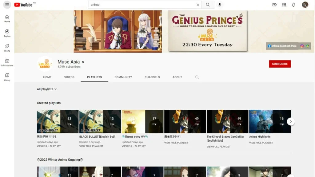 youtube situs nonton anime