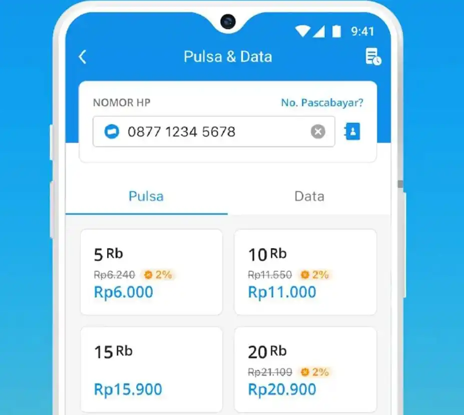 cara transfer pulsa ke dana tuwaga