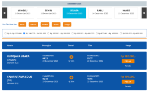 diskon tiket kereta 30% nataru 2025-2026