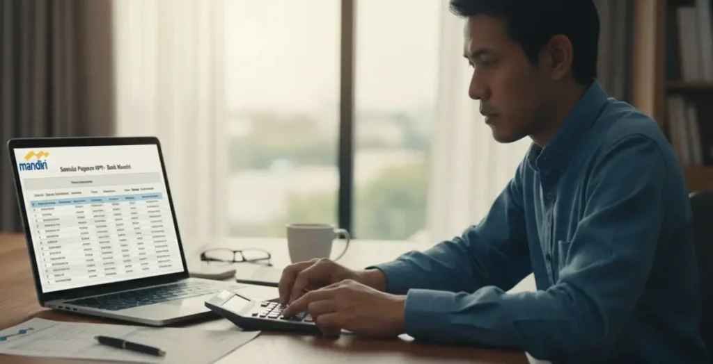 tabel pinjaman bank mandiri tuwaga