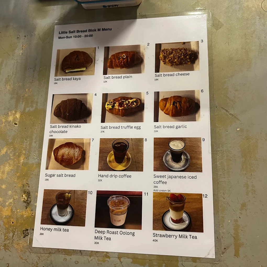 harga menu little salt bread blok m